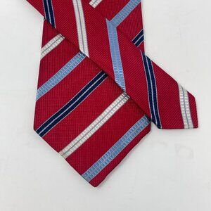 Gianni Franco Valentino Silk Repp Stripe Tie Italy 4”